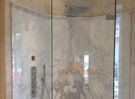cabine douche verre