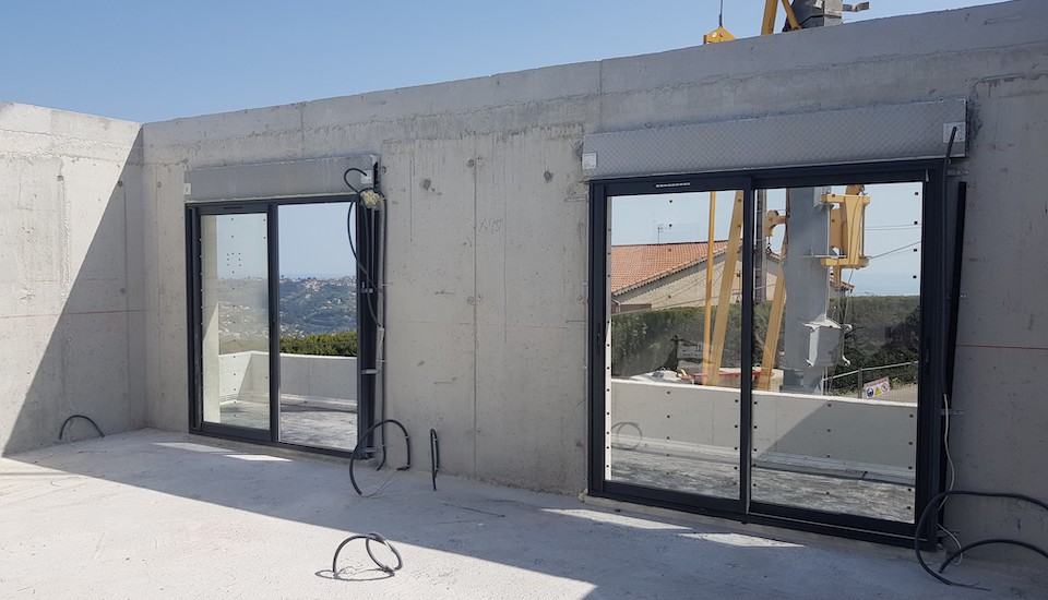 menuiserie aluminium neuf la gaude baies avec volet