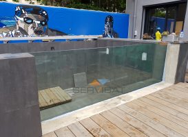 Vitre de psicine sur mesure
