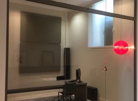 Cloison avec structure en aluminium